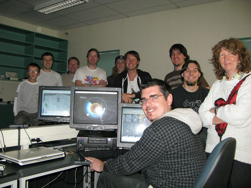 Participants of the 2009 Global Game Jam at the Otago Jam Site